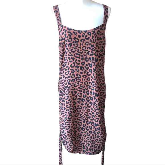 Lovers + Friends Black and Brown Tina Mini Dress in Cheetah Sz M - Picture 1 of 5